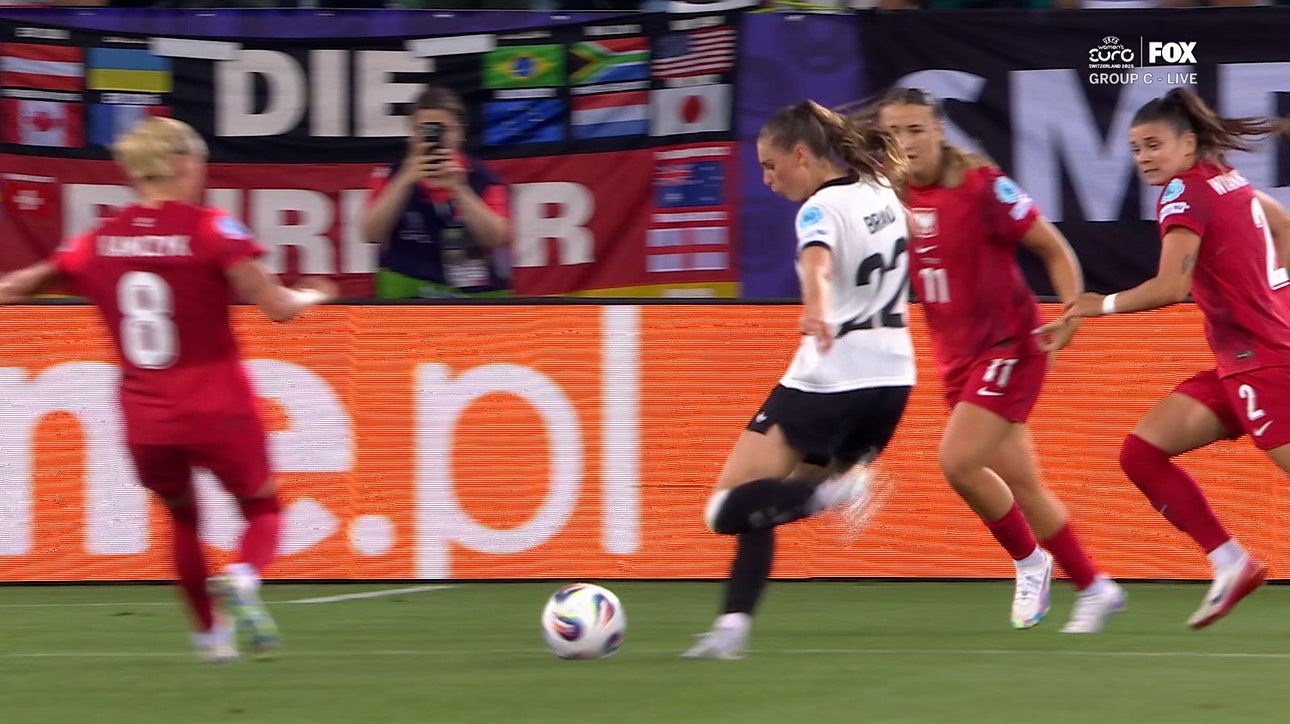 Jule Brand finishes incredible goal, giving Germany 1-0 lead over Poland