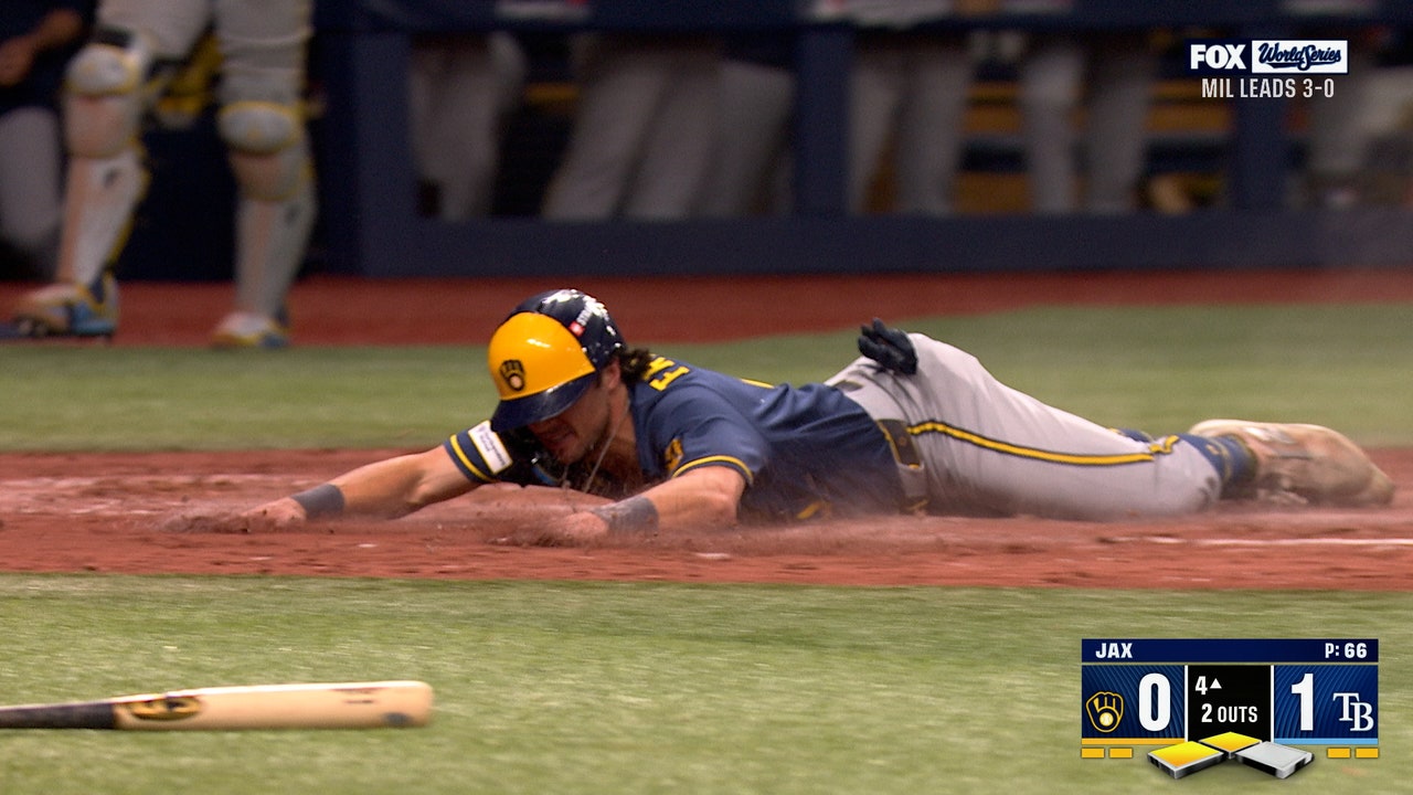 Brewers’ Cooper Pratt Hits Double To Drive In Game-Tying Run vs Rays