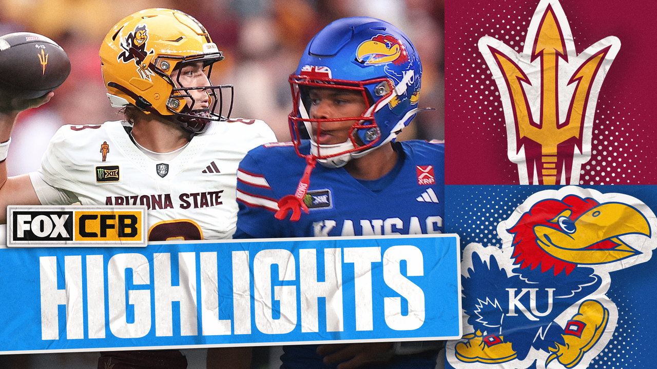 Arizona State Sun Devils vs Kansas Jayhawks Highlights 🏈 FOX College Football