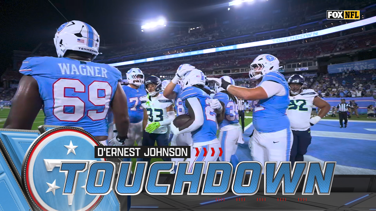 Titans' D'Ernest Johnson rushes for 3-yard TD, taking lead vs. Seahawks | NFL Highlights