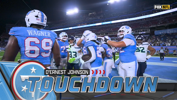 Titans' D'Ernest Johnson rushes for 3-yard TD, taking lead vs. Seahawks | NFL Highlights