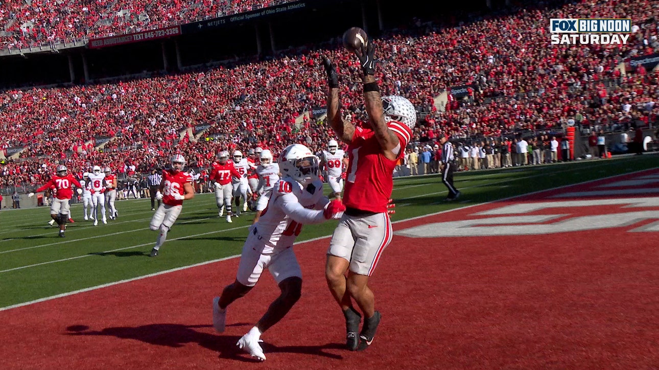 Julian Sayin connects with Brandon Inniss for seven-yard TD, extending Ohio State's lead vs. Rutgers