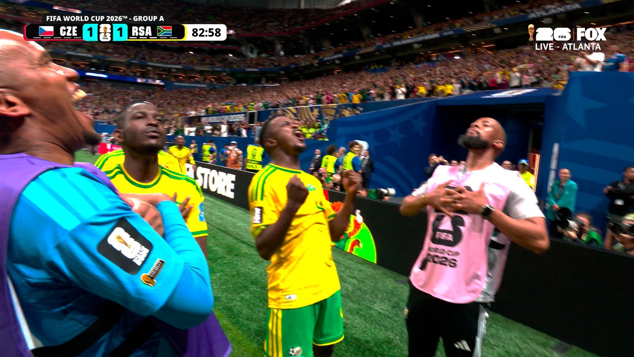 South Africa’s Teboho Mokoena scores penalty for equalizer against Czechia | 2026 FIFA World Cup™
