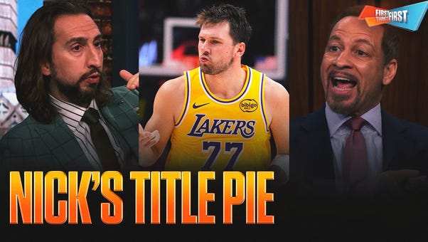 Luka Doncic, Lakers earn a nice slice of NBA Title Pie 👀 OKC, Knicks' slices increase | First Things First