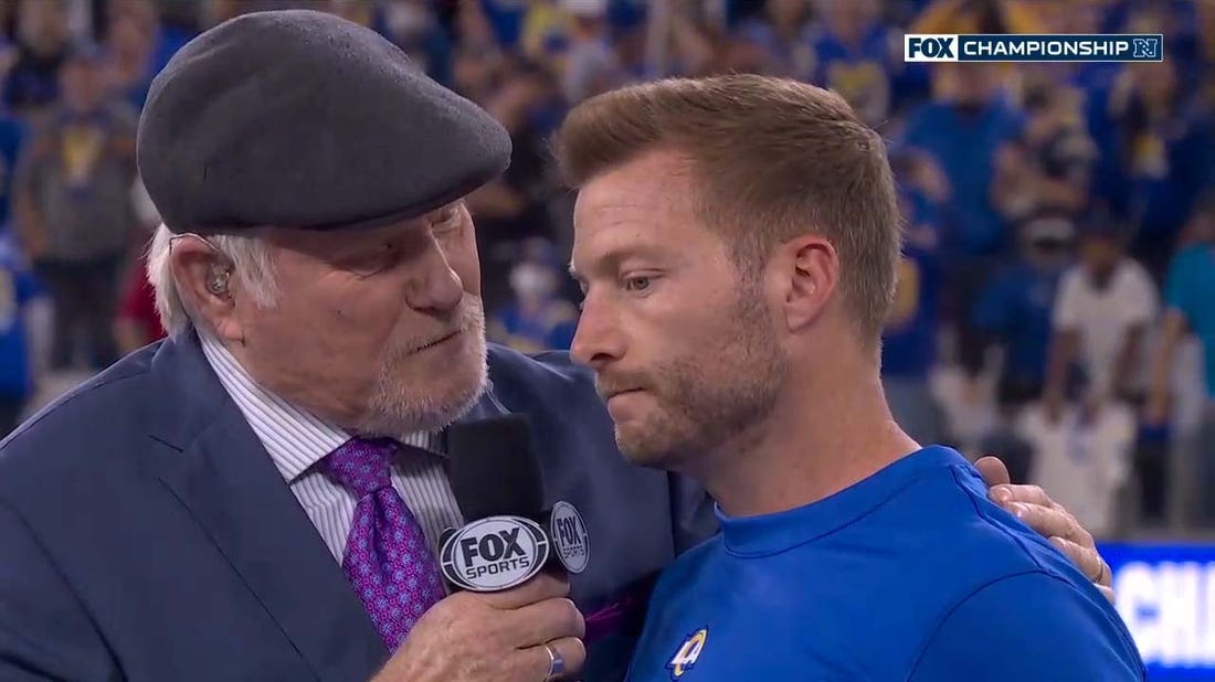 'I'm so grateful for these players' — Sean McVay speaks with Terry Bradshaw on the Rams' winning the NFC Championship