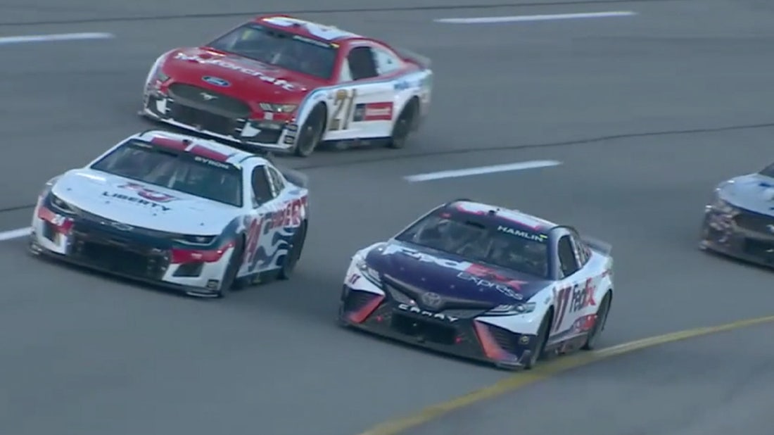 Hamlin passes Byron late for first win of the season in Richmond