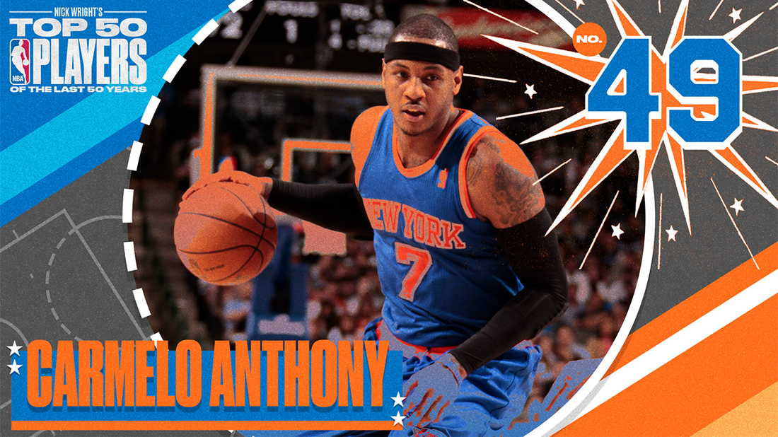 Carmelo Anthony I No. 49 I Nick Wright's Top 50 NBA Players of the Last 50 Years I What's Wright?