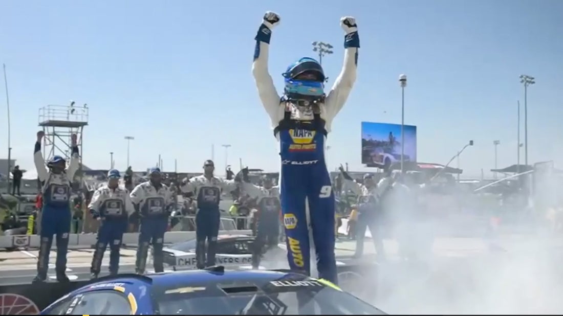 Chase Elliott runs away with first win of the season at Dover