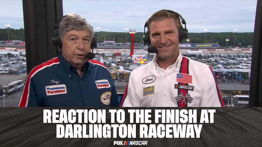 Clint Bowyer and Mike Joy react to the Joey Logano-William Byron finish at Darlington: It was an 'aggressive, bold' move