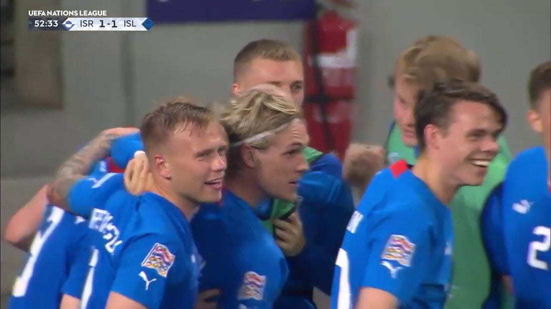Arnór Sigurdsson's clinical strike gives Iceland 2-1 lead vs. Israel