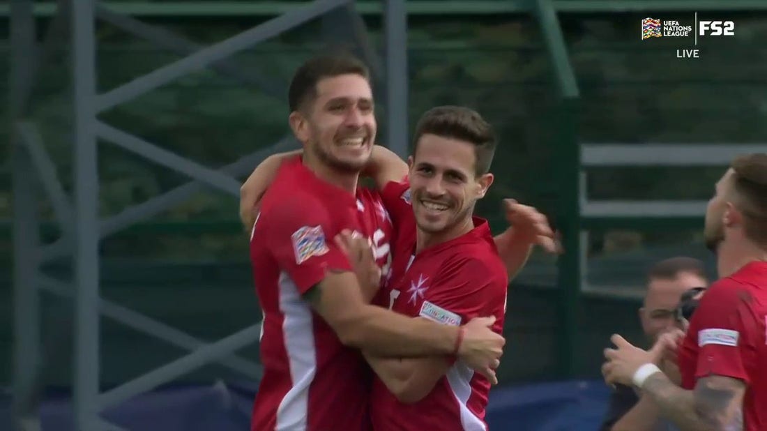 Juan Corbalan's stunning cross sets up Matthew Guillaumier's goal vs. San Marino, 2-0