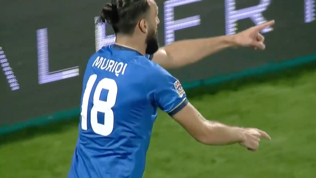 Vedat Muriqi scores his second against Northern Ireland, extends Kosovo's lead to 3-1