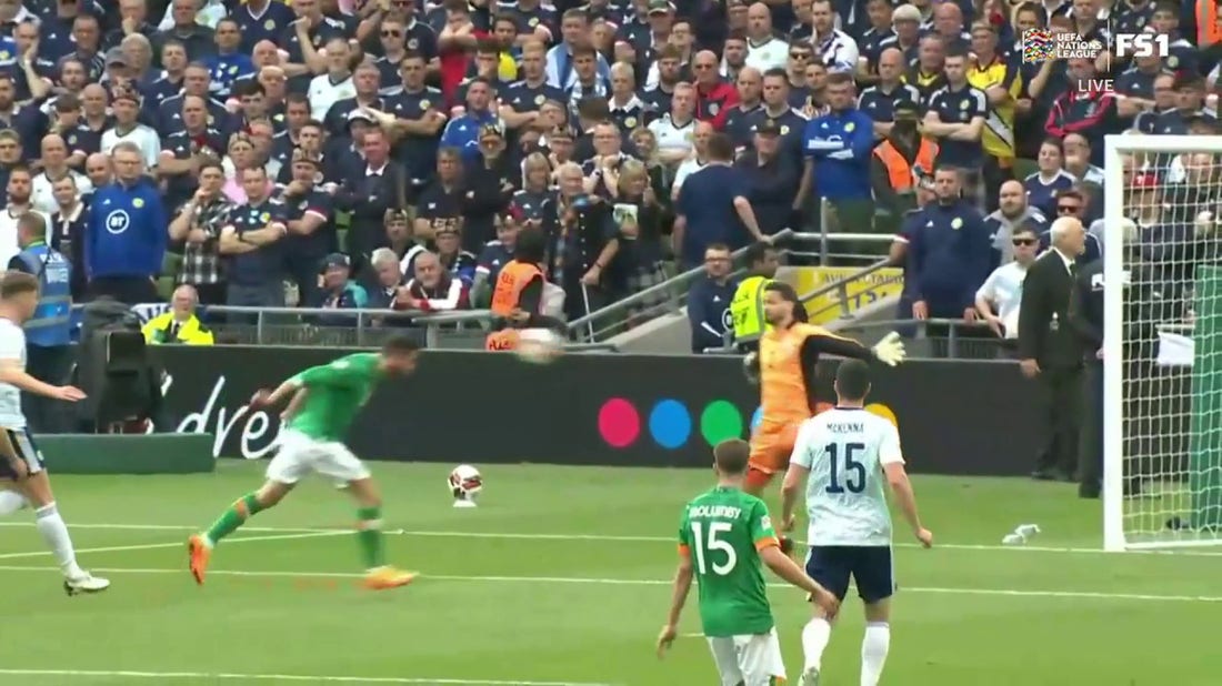 Ireland scores quickly to double their lead thanks to Troy Parrott, 2-0