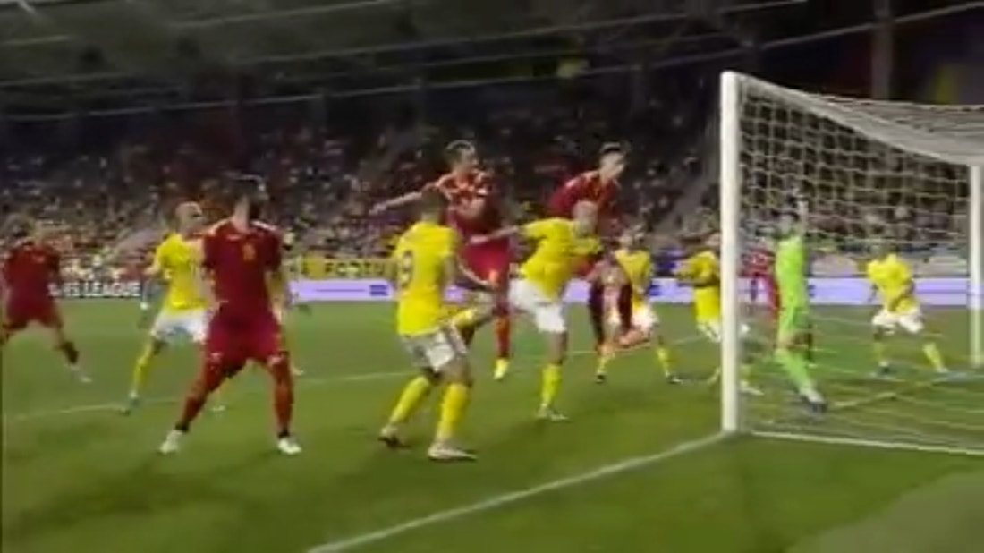 Stefan Mugosa's hat trick seals Montenegro's 3-0 win over Romania