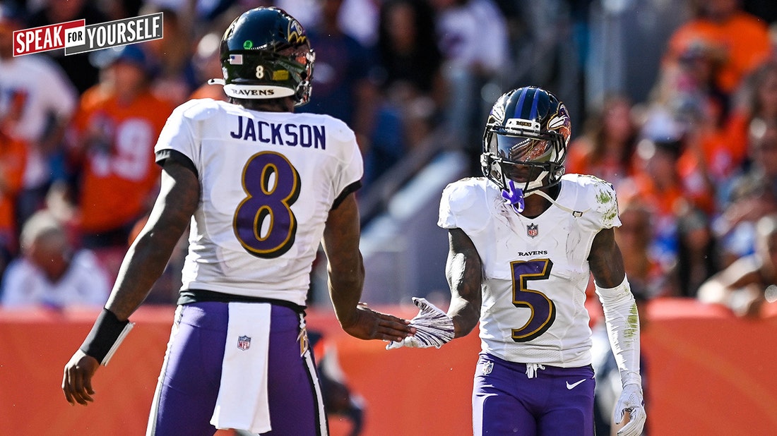Hollywood Brown defends Lamar Jackson from 'ridiculous' narrative | SPEAK FOR YOURSELF