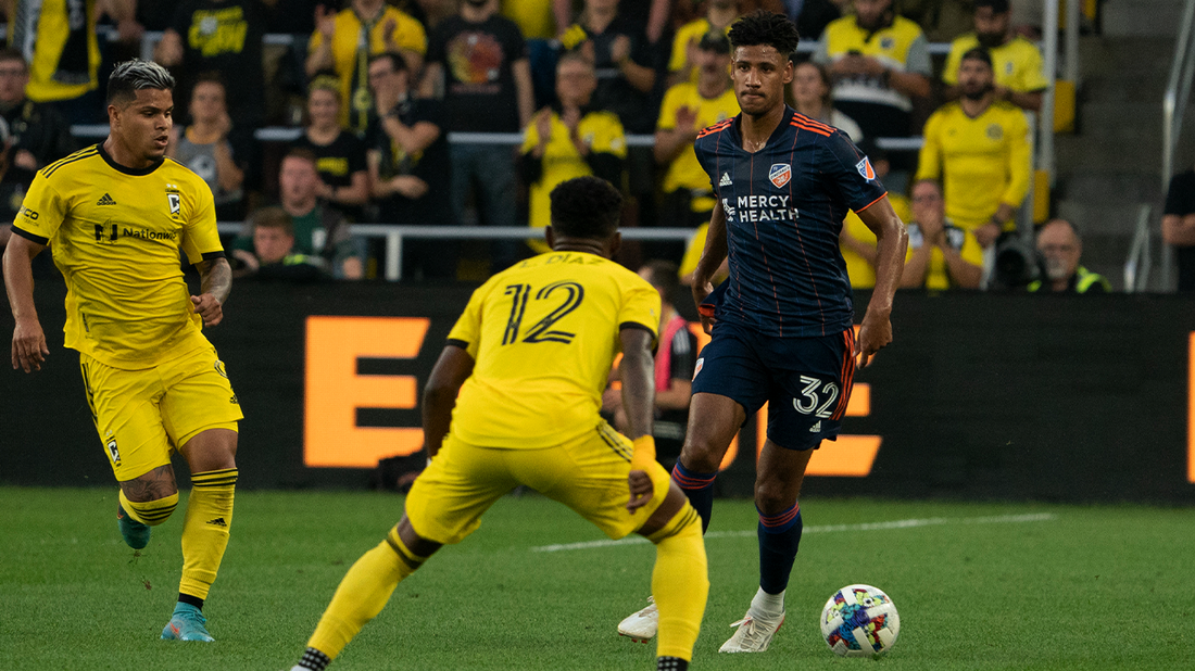 Cucho Hernandez scores goal for Columbus Crew vs. FC Cincinnati