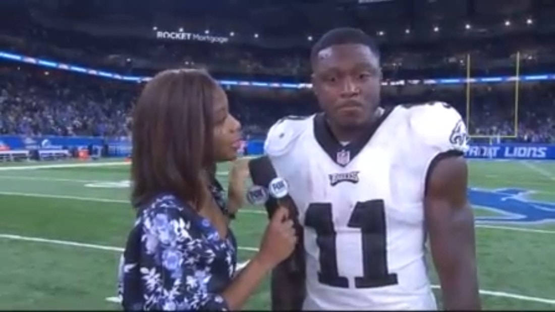 'We're off to a great start' - AJ Brown on new start with the Eagles in 38-35 victory