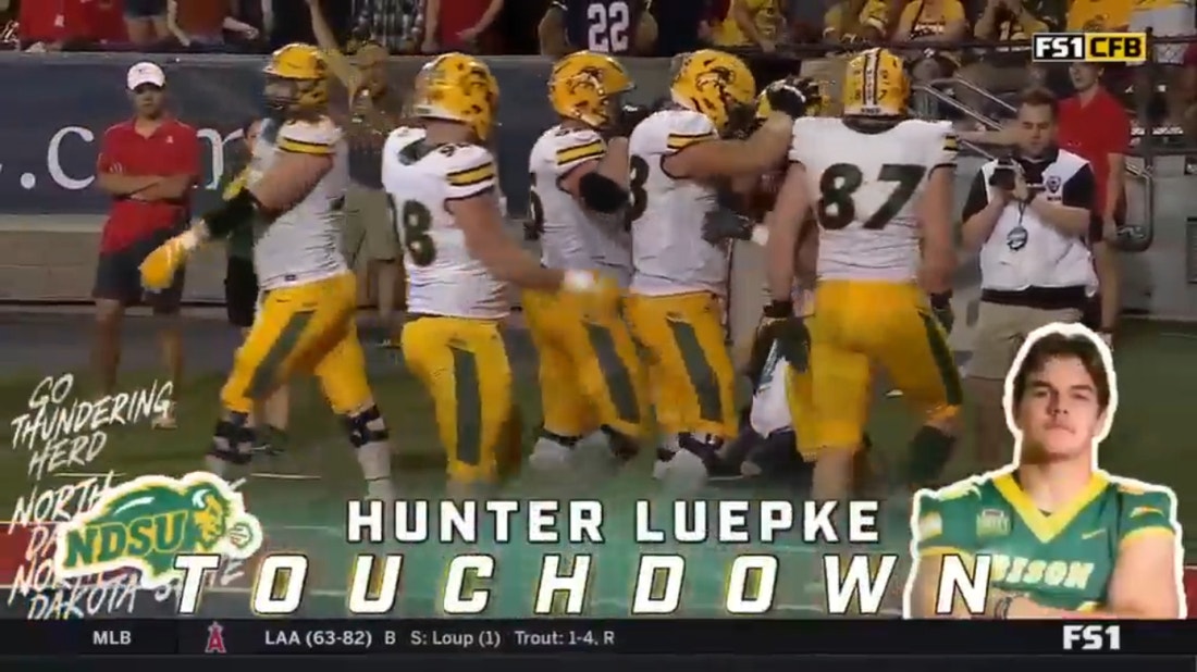 WATCH: Former NDSU Bison fullback Hunter Luepke scores 1st NFL