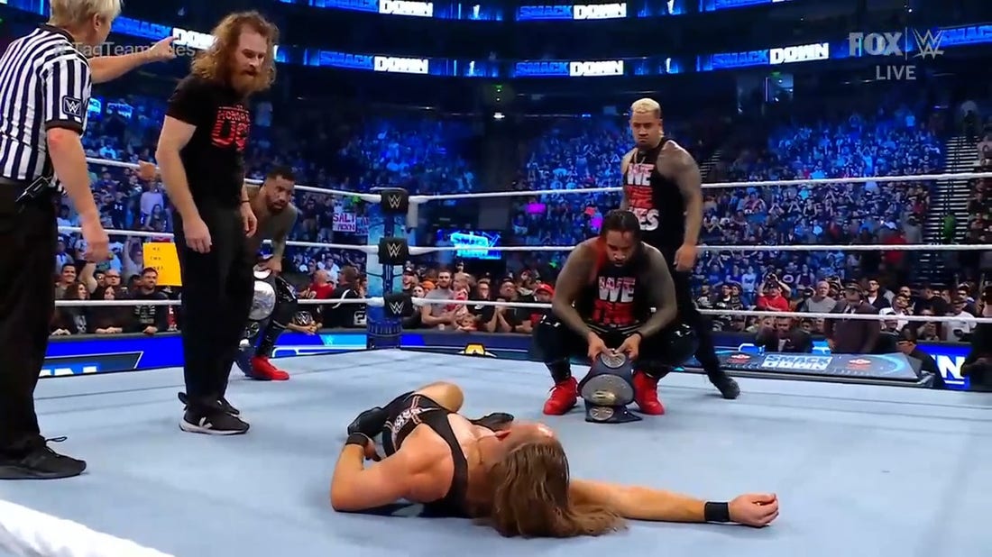 The Usos defend the tag tam gold vs Brawling Brutes on SmackDown | WWE on FOX