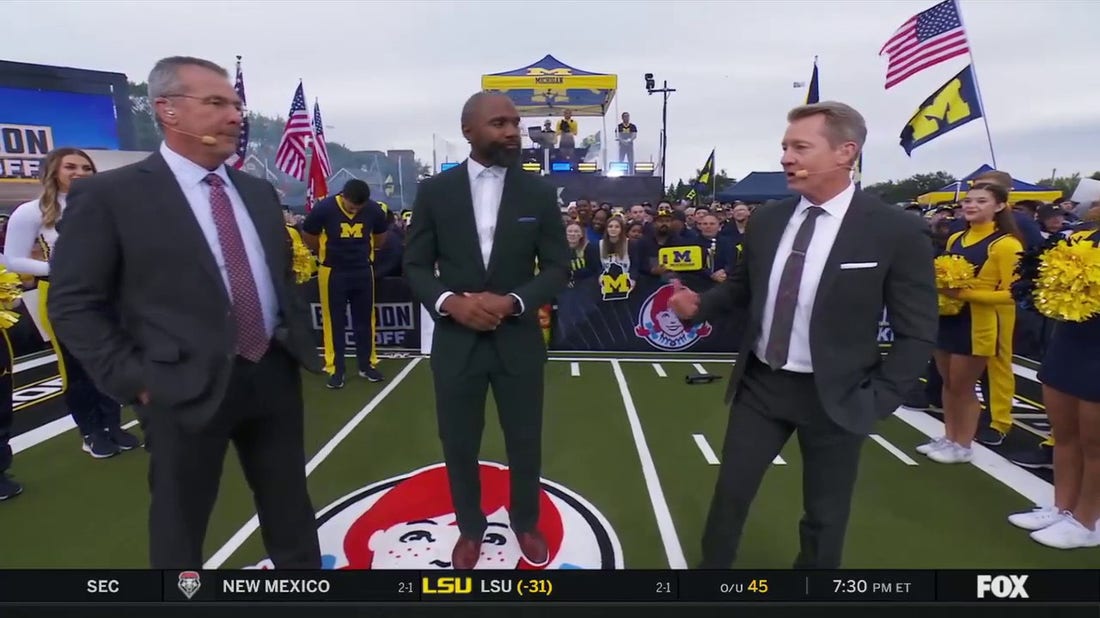 Charles Woodson joins Urban Meyer, Rob Stone and the rest of the 'Big Noon Kickoff' crew to talk about impact of Michigan HC Jim Harbaugh