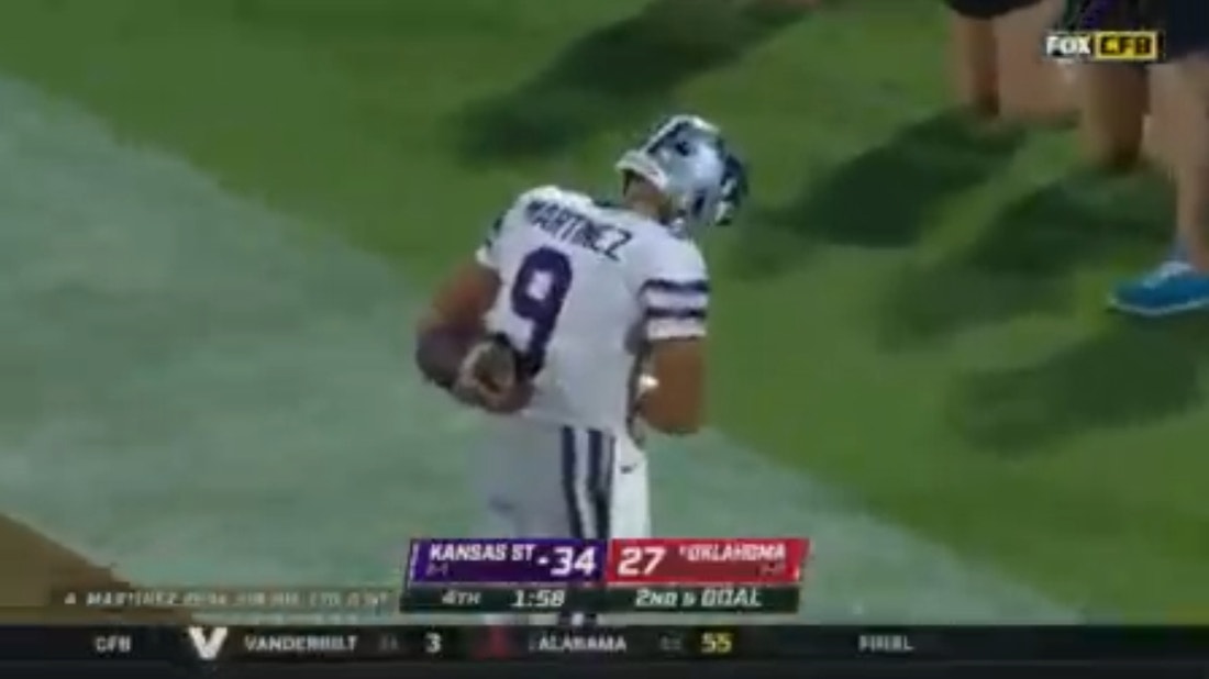 Adrian Martinez punches it in to give Kansas State a commanding lead over Oklahoma