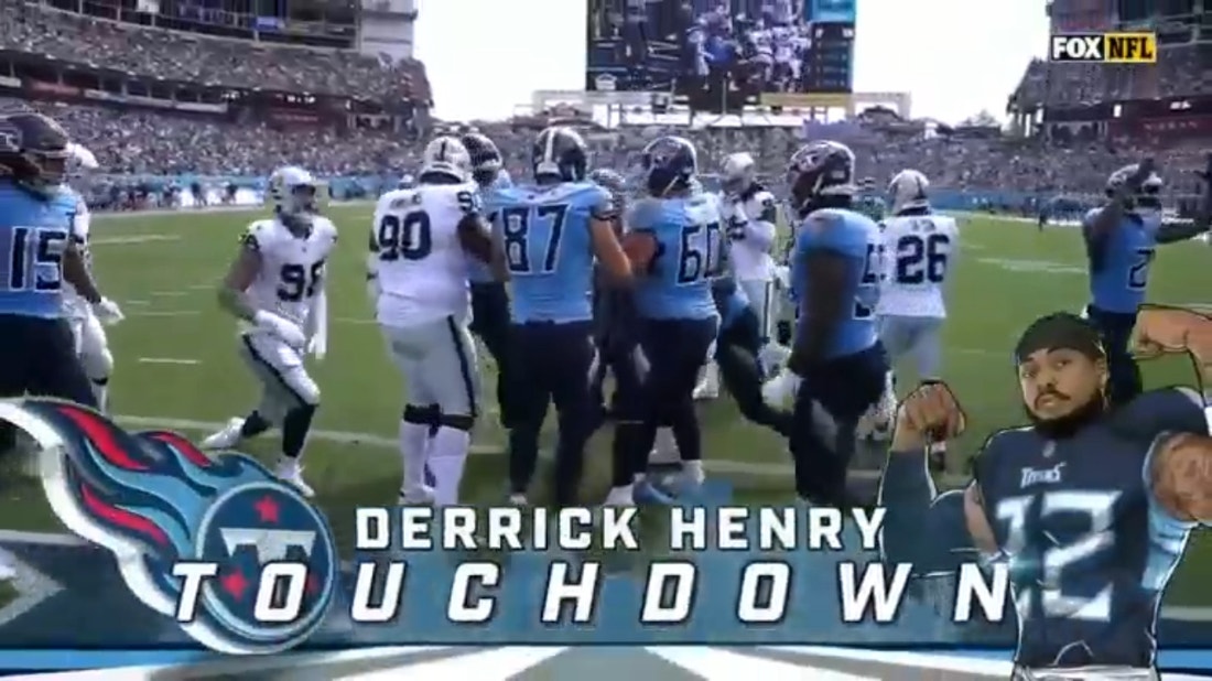 Derrick Henry's 85 yards rushing and one touchdown leads Titans to win over Raiders