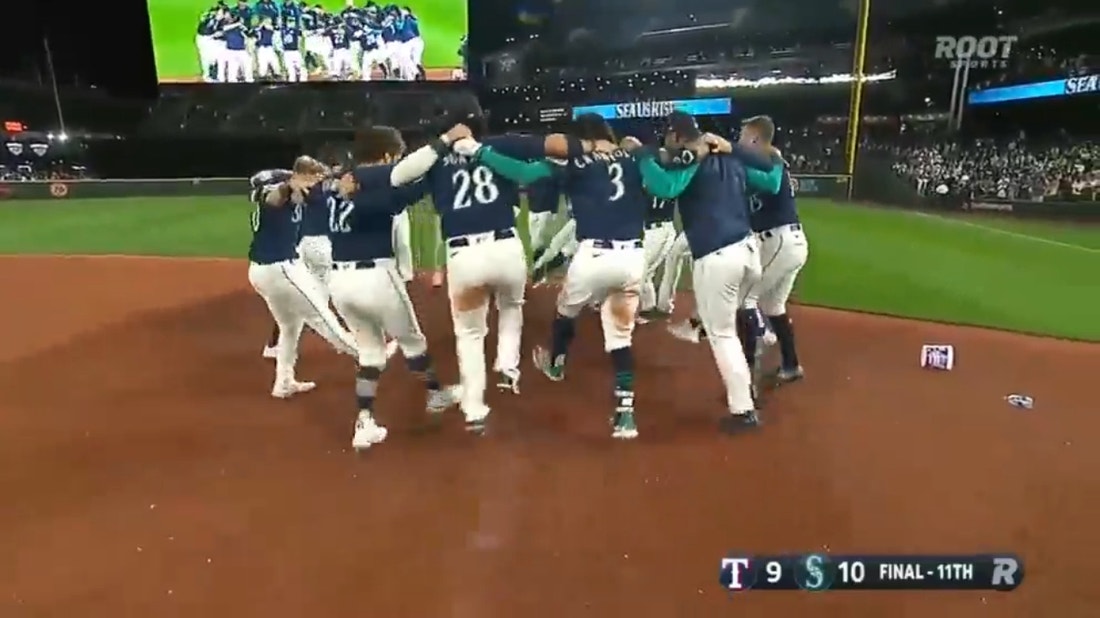 The Mariners' magic number is one after defeating Rangers in extras by way of J.P. Crawford's walk-off single