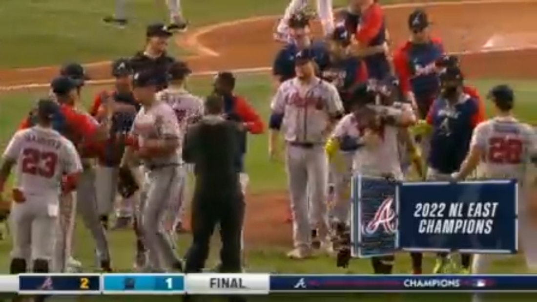 Braves clinch the NL East for a fifth consecutive season with a win over the Marlins