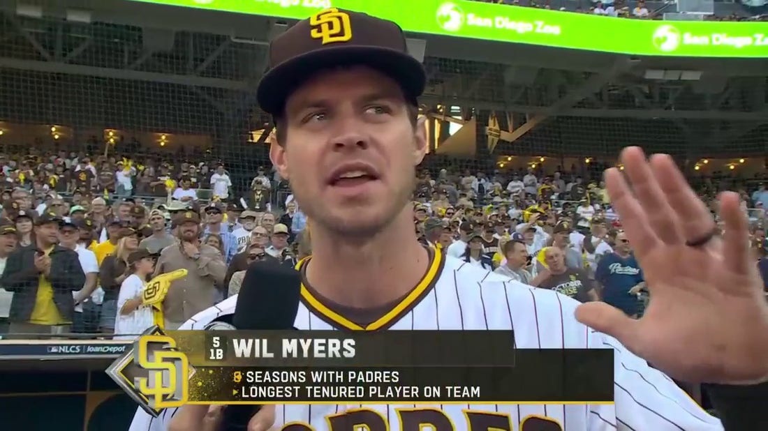 'Seeing this right here is unbelievable' - Wil Myers before the Padres NLCS Game 1 against the Phillies