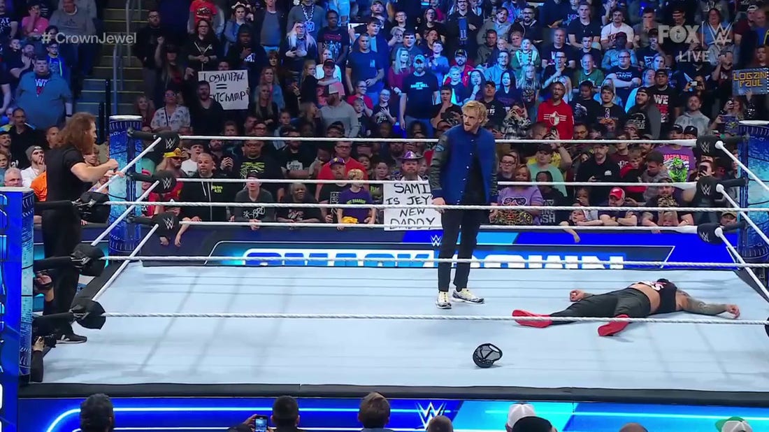 Logan Paul knocks out Jey Uso on Friday Night SmackDown!
