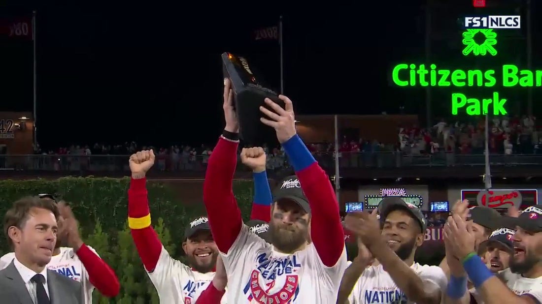 Bryce Harper wins NLCS MVP after Phillies defeat Padres 4-3 in Game 5