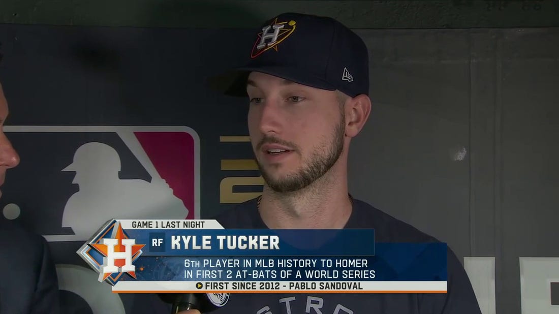 Astros' Kyle Tucker reflects on his World Series Game 1 multi-HR game