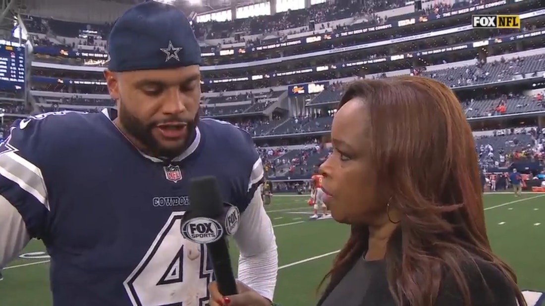 'We control everything in front of us' - Dak Prescott talks Cowboys' victory over Bears and Tony Pollard's performance