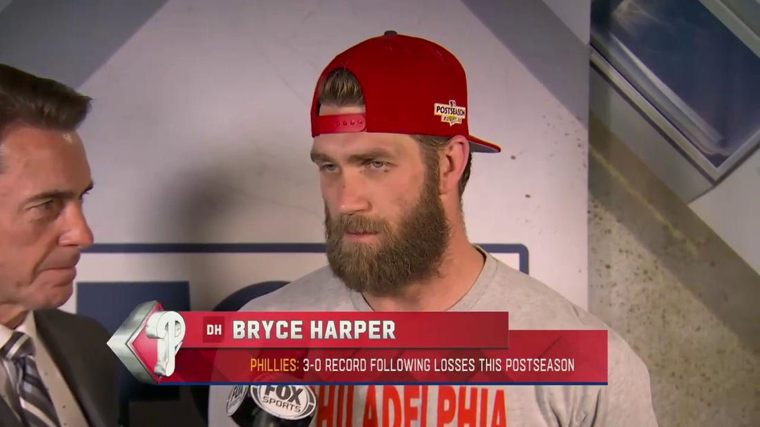 'We have to fight back the best we can' - Phillies' Bryce Harper talks motivation going into Game 5 of World Series