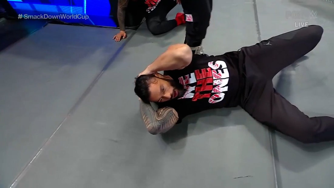 Roman Reigns gets laid out by Kevin Owens as Brawling Brutes & Bloodline clash | WWE on FOX