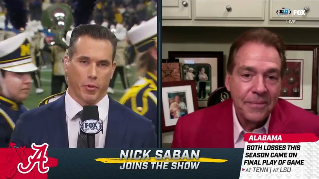 Nick Saban pitches why he thinks the Alabama Crimson Tide deserves to be in the College Football Playoff