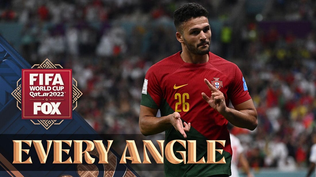 Goncalo Ramos scores a marvelous HAT TRICK for Portugal against Switzerland | Every Angle