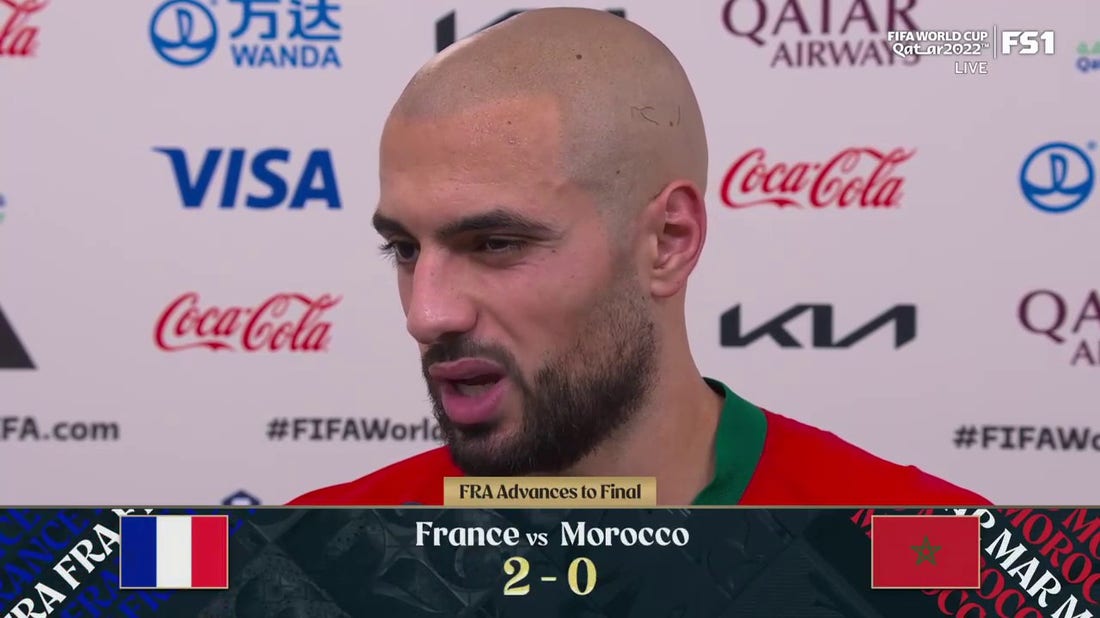Morocco's Sofyan Amrabat reflects after being eliminated in the 2022 FIFA World Cup by France