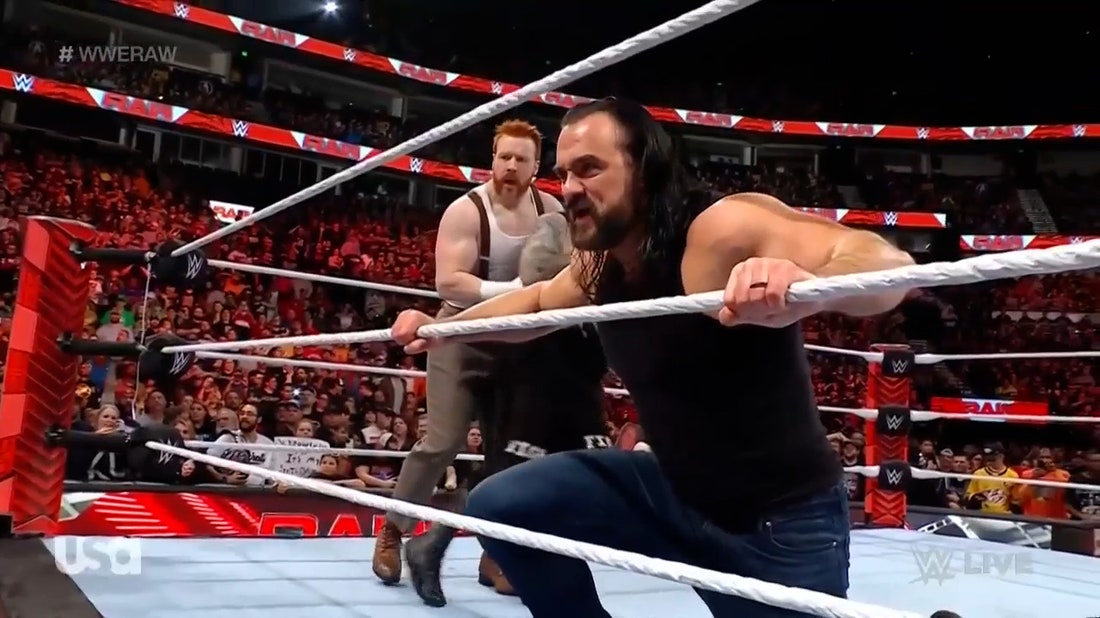 Drew McIntyre and Sheamus chase The Bloodline from the ring on Monday Night Raw | WWE on FOX