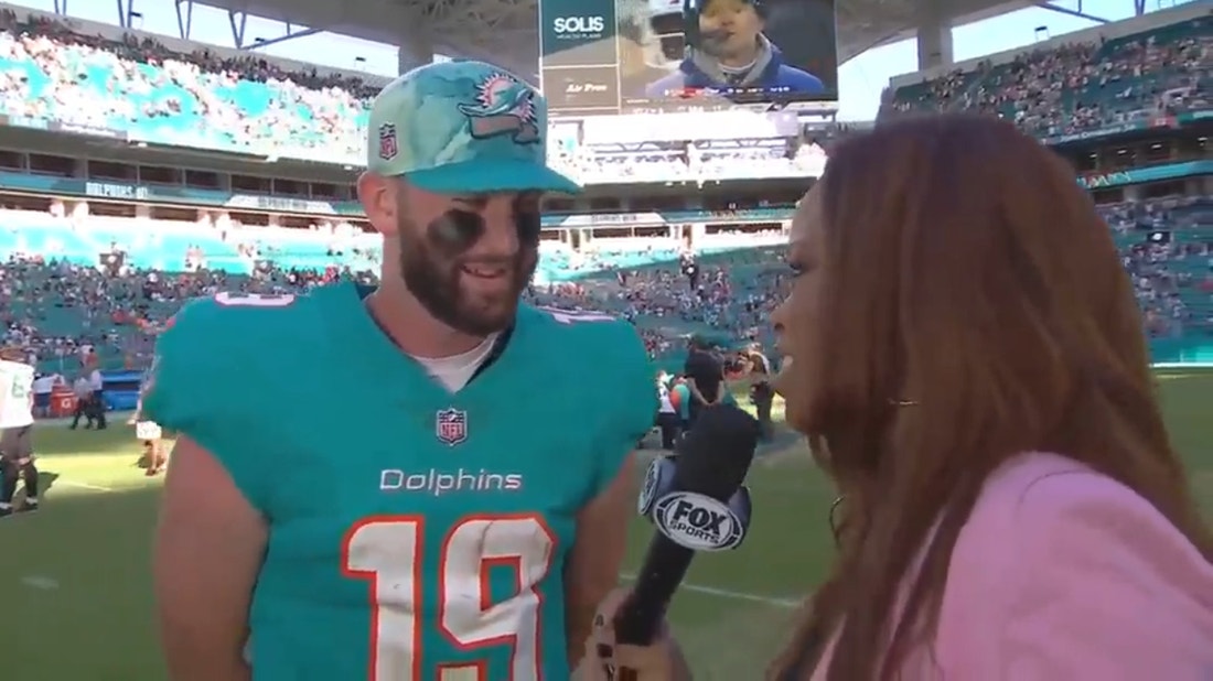 'It's a great day to be a Dolphin'  — Skylar Thompson on securing playoff spot after beating the Jets