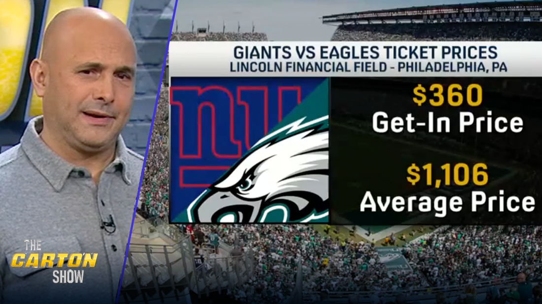 Giants vs. Eagles ticket price average at over $1k | THE CARTON SHOW