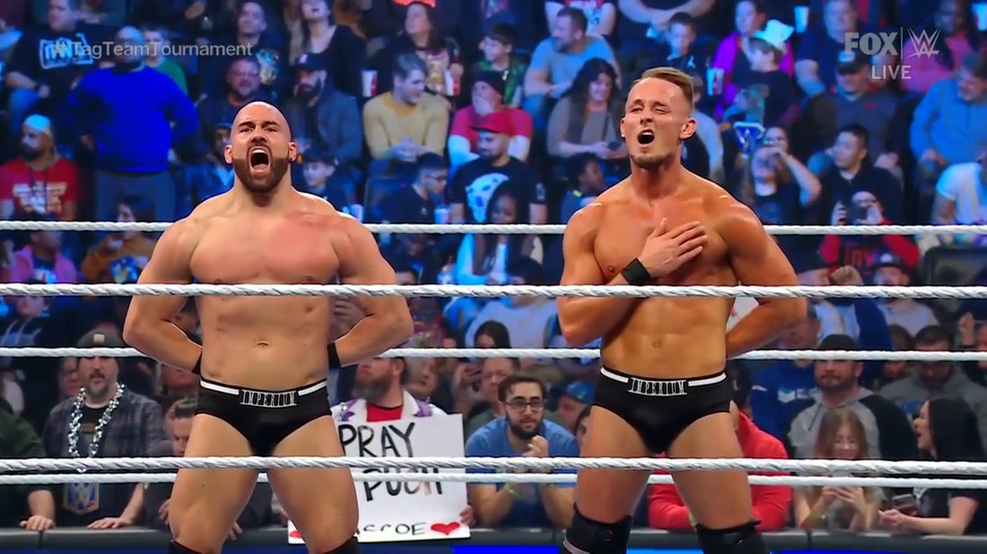 The Brawling Brutes face Imperium in the SmackDown Tag Team Title Contenders Tournament