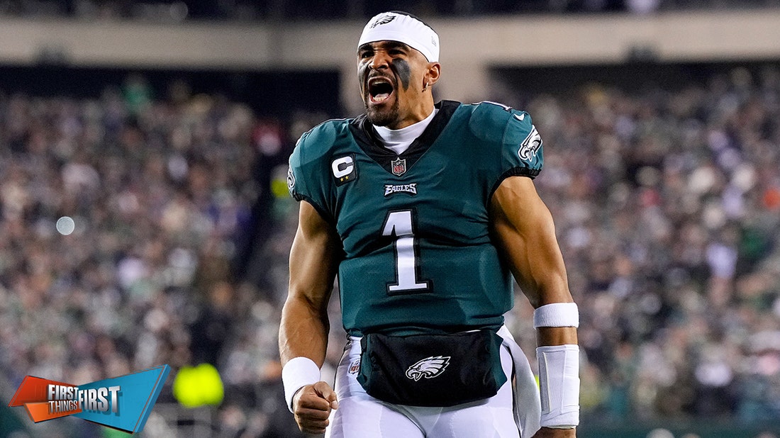 Eagles HC compares Jalen Hurts to Michael Jordan after win over Giants | FIRST THINGS FIRST