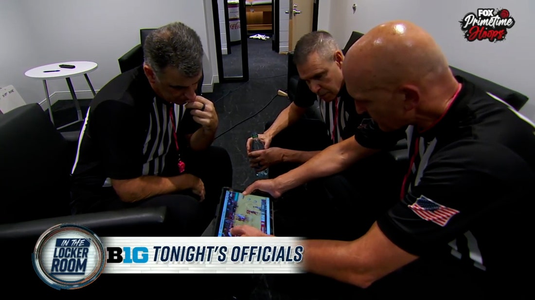 Take an exclusive look into the referees analyzing the game tape between Ohio State and Indiana