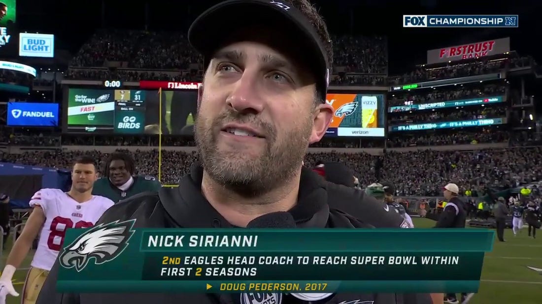 'We're so appreciative of these fans' — Nick Sirianni on the Eagles advancing to the Super Bowl