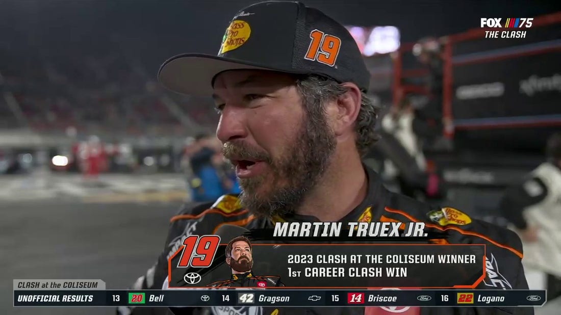 'Tonight was to persevere and not give up' – Martin Truex Jr. on winning the 2023 Busch Light Clash at the Coliseum