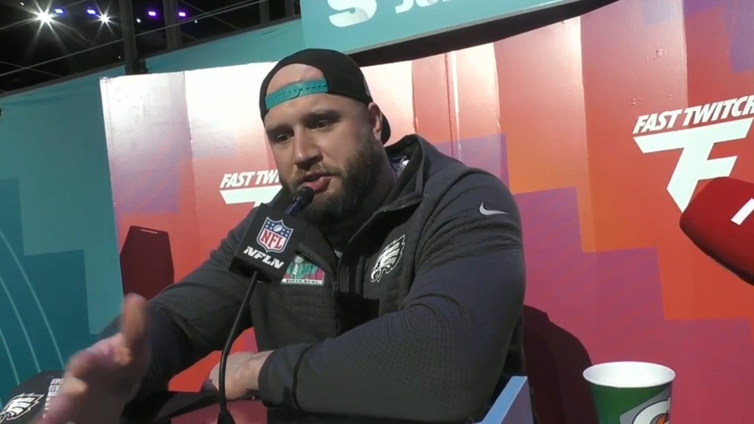 Eagles' Lane Johnson on this years Super Bowl squad: 'This group of vets brought tremendous leadership'