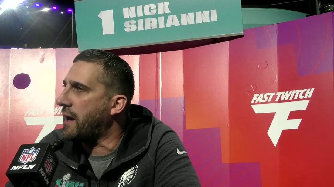 Eagles' HC Nick Sirianni on importance of o-line: 'You win games with offensive and defensive line'