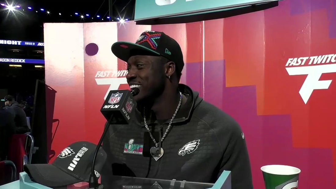 Eagles' A.J. Brown says 'Tom Brady is the GOAT' leading to the Super Bowl
