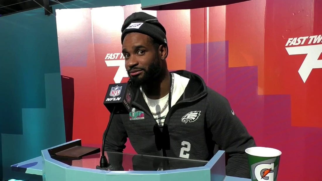 Jason Kelce, A.J. Brown, Darius Slay and More Speak to the Media